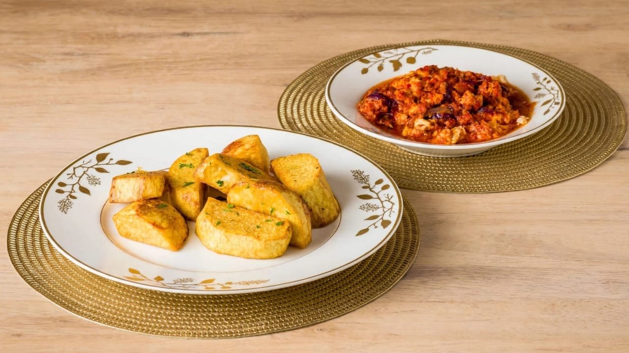 Fried Yam w/ Egg